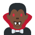 🧛🏿‍♂️ man vampire: dark skin tone display on Twitter